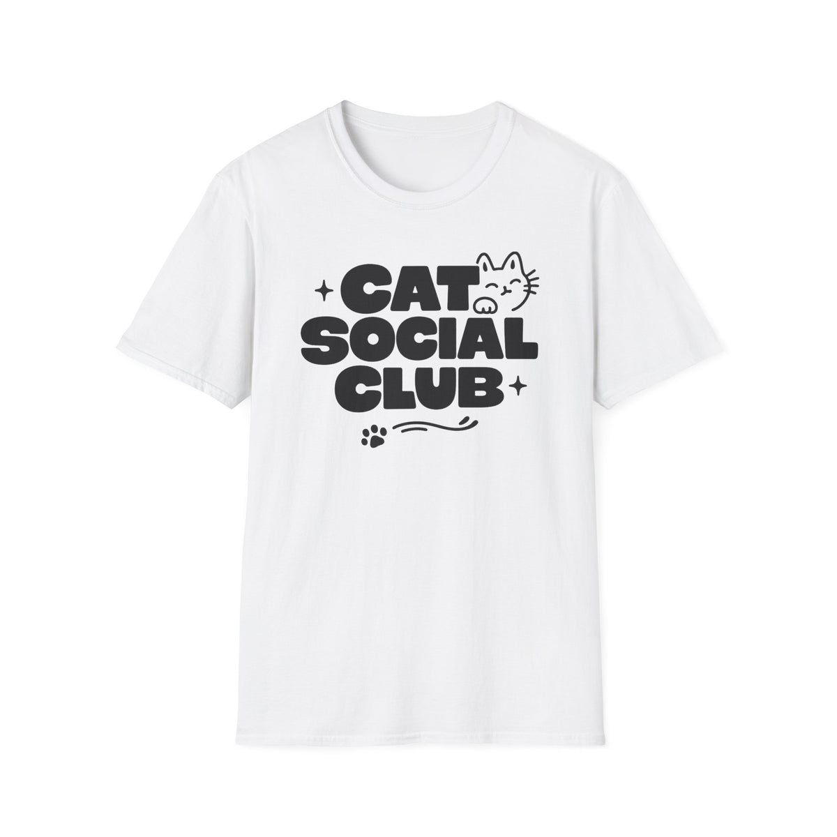 T-shirt Cat social Club graphique