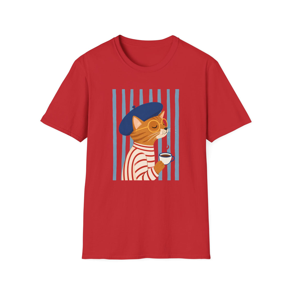 T-shirt Chat artiste parisien