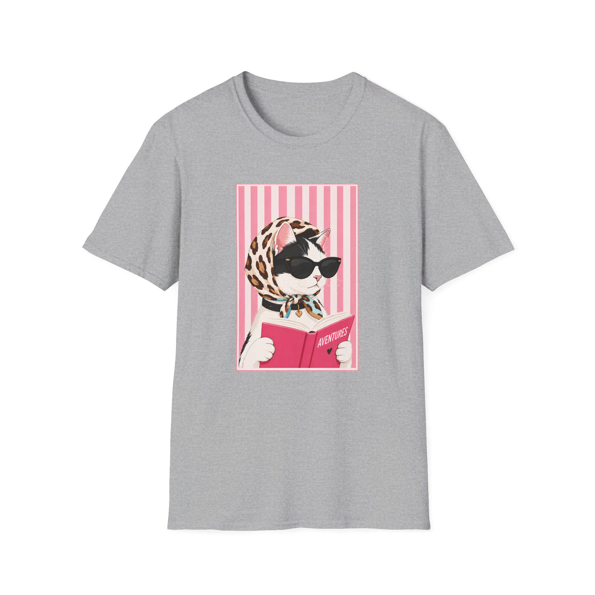 T-shirt Chat lectrice chic