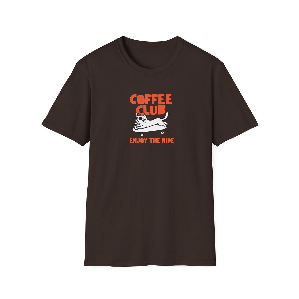 T-shirt Chat skateur Coffee Club