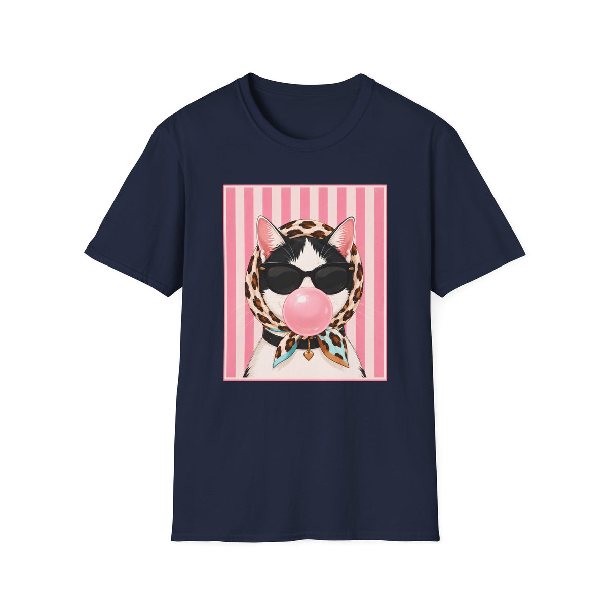 T-shirt Chat bubble gum léopard