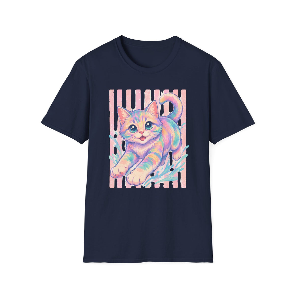 T-shirt Chaton pastel retro