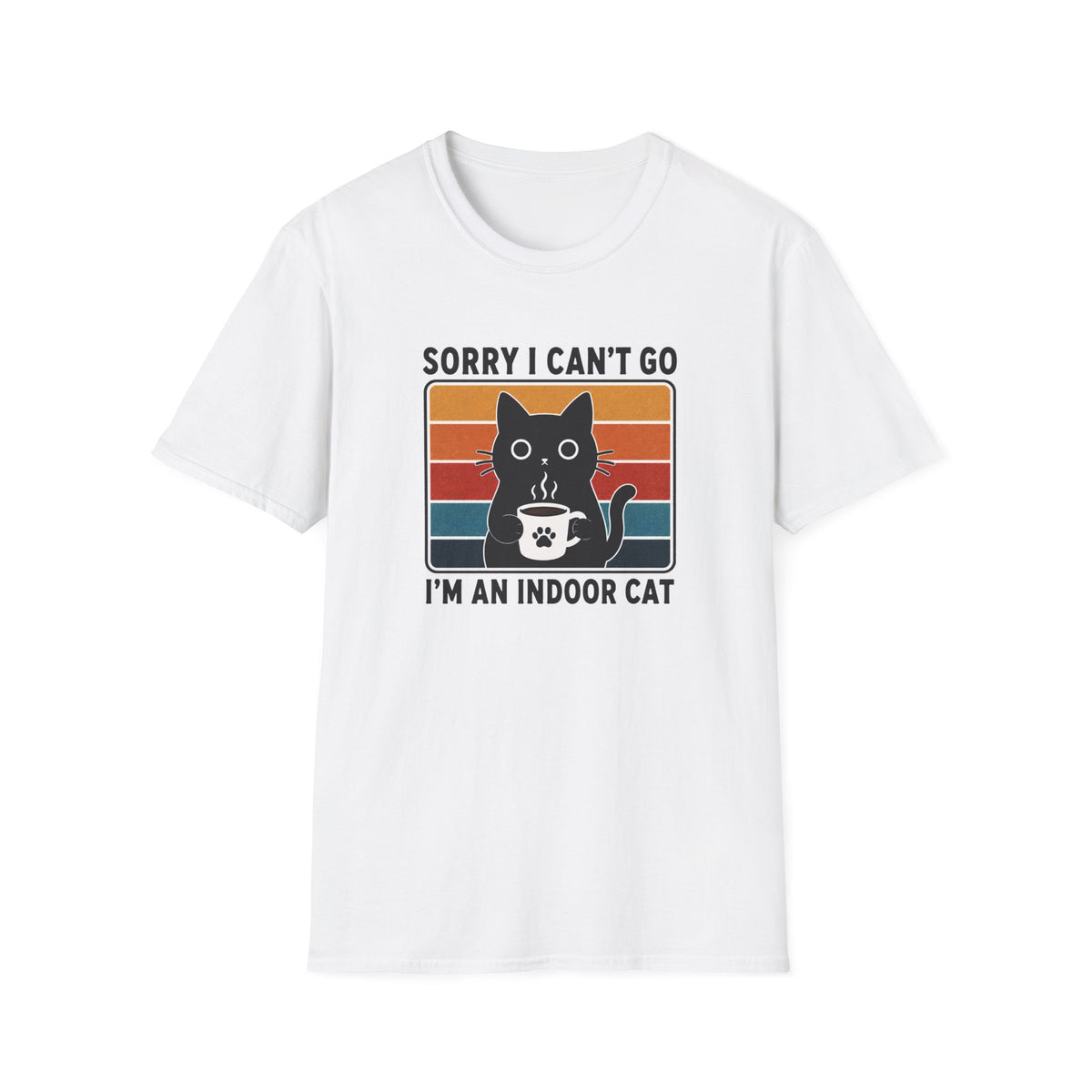 T-shirt Chat d’intérieur rétro 70s