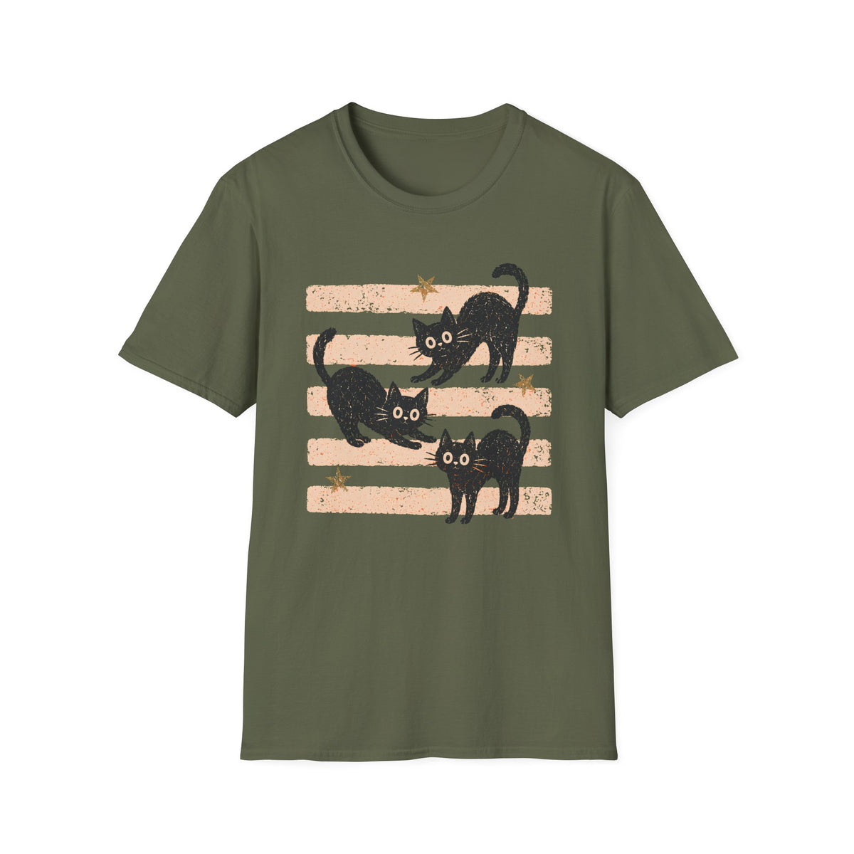 T-shirt Chats noirs automne