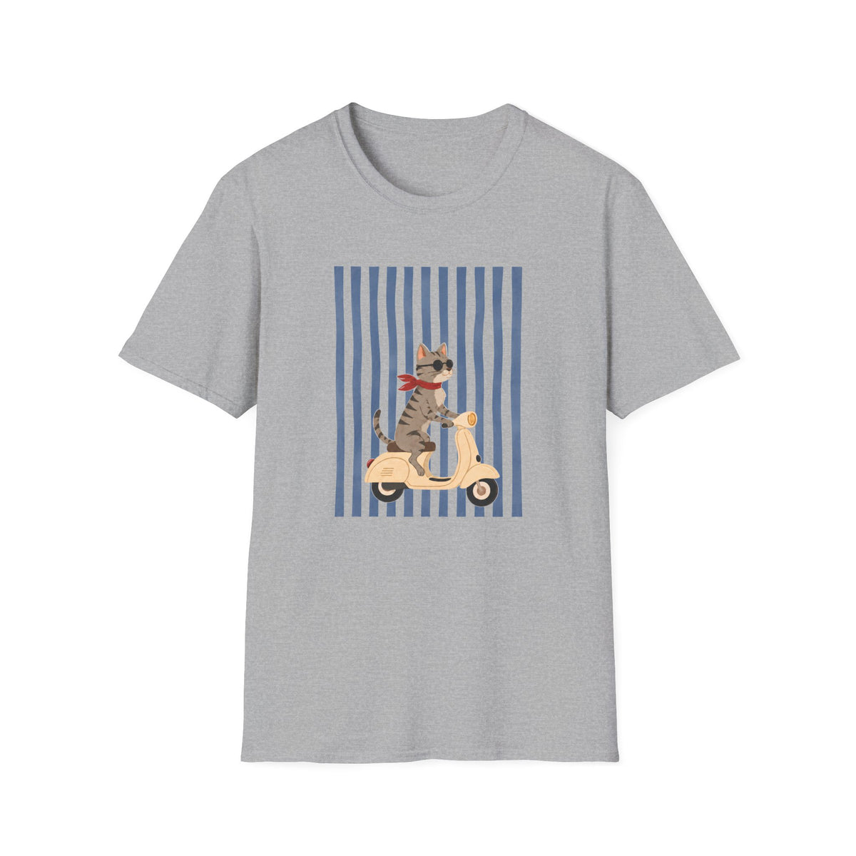 T-shirt chat Scooter Riviera