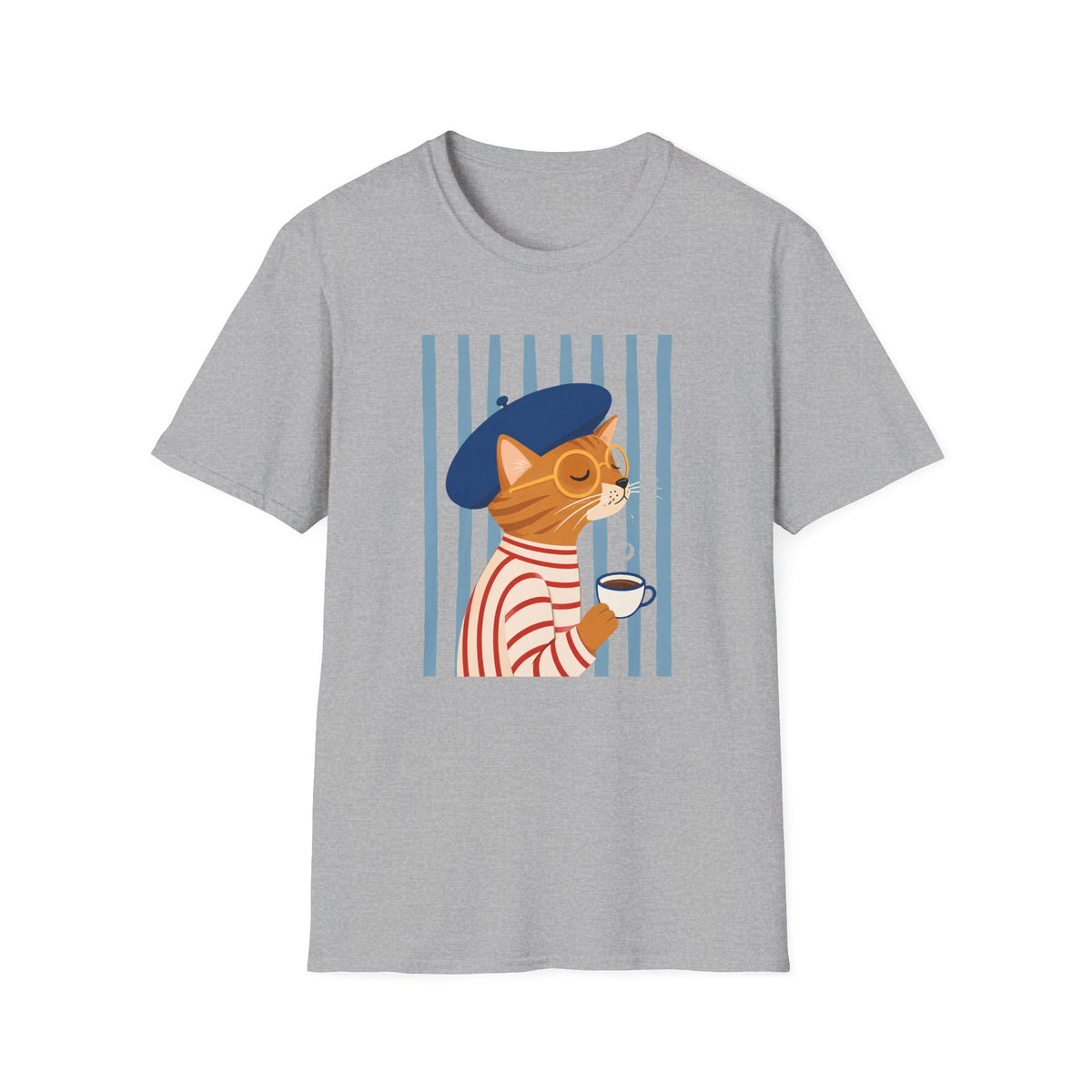 T-shirt Chat artiste parisien