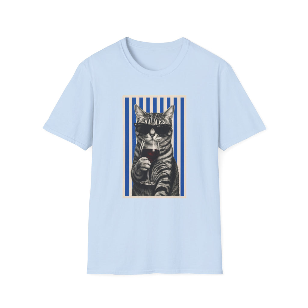 T-shirt Chat vin vintage