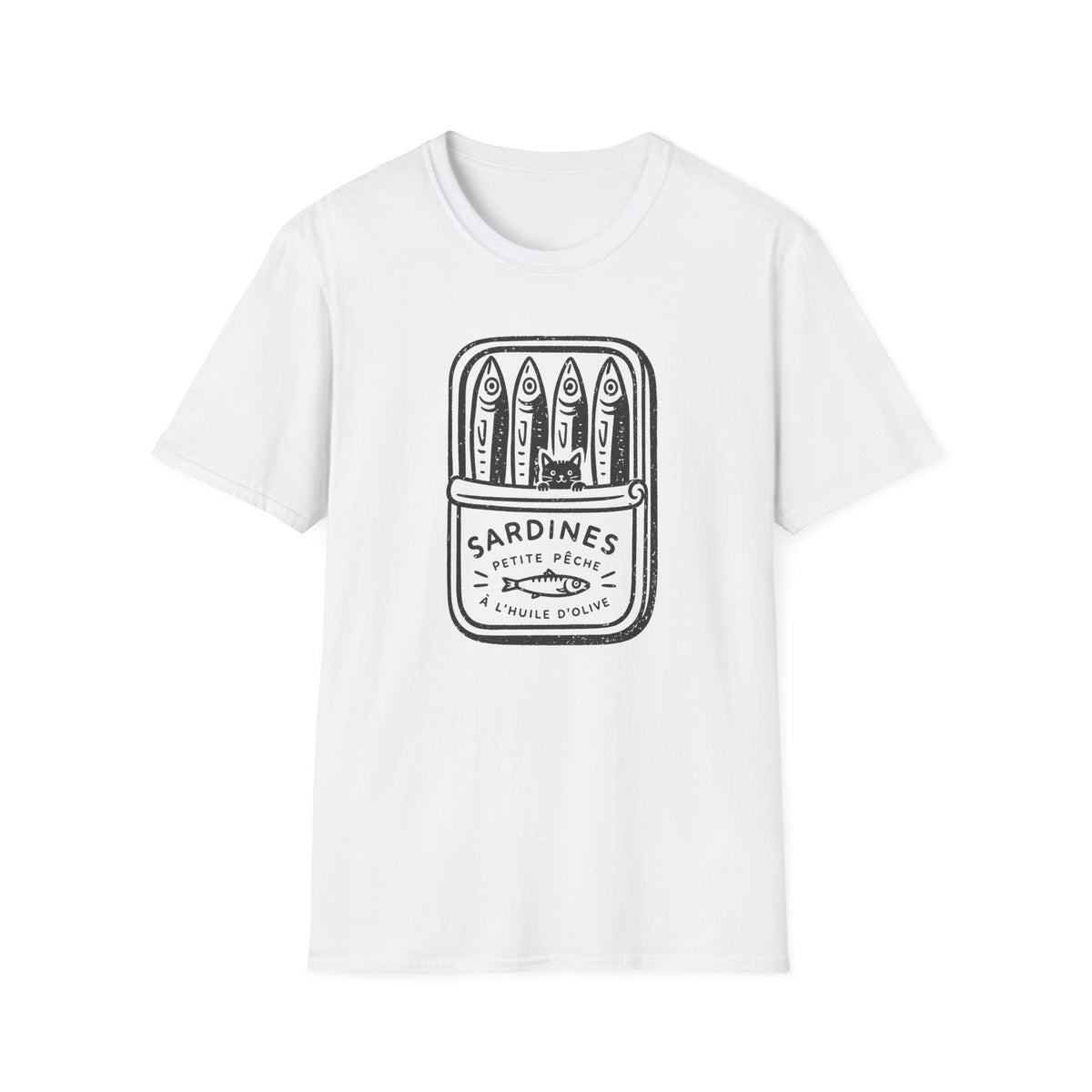 T-shirt Chats sardines vintage
