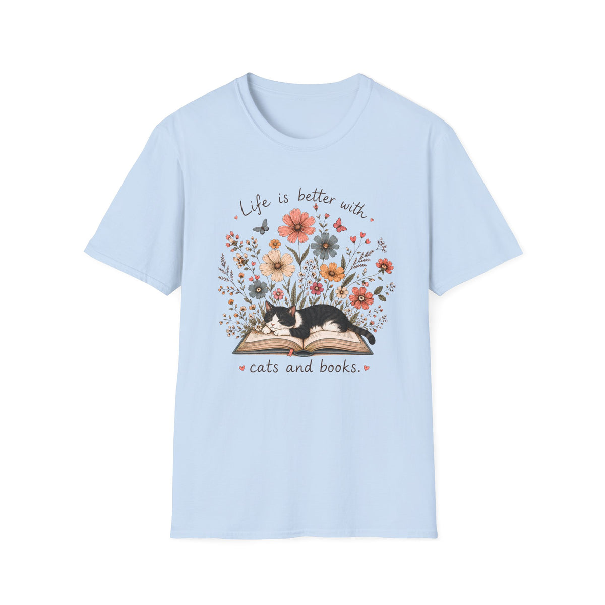 T-shirt Chats livres Floral