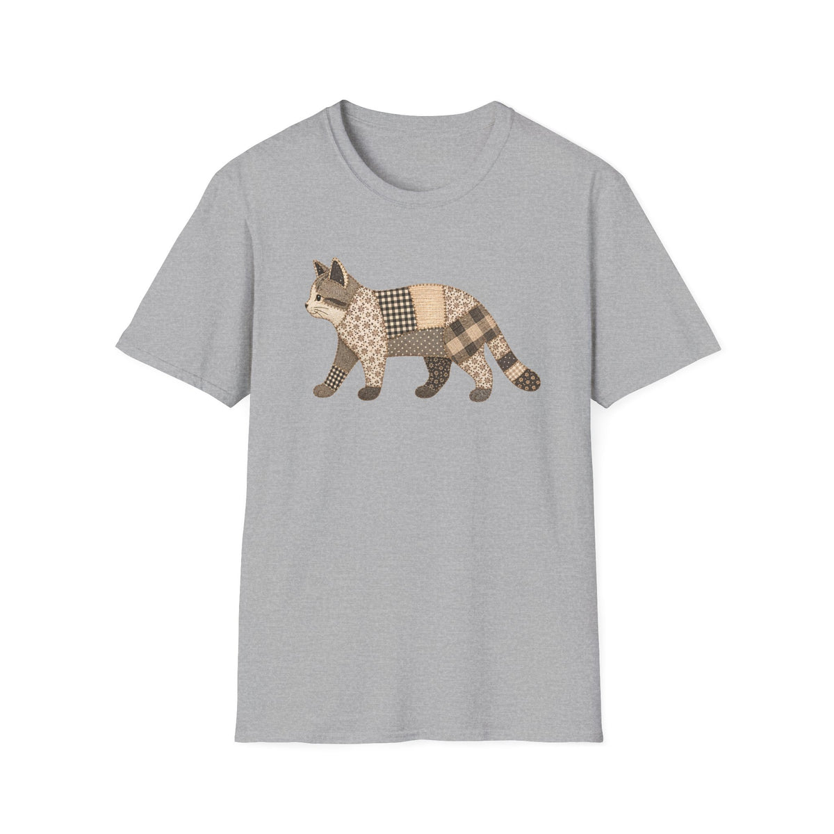 T-shirt Chat patchwork