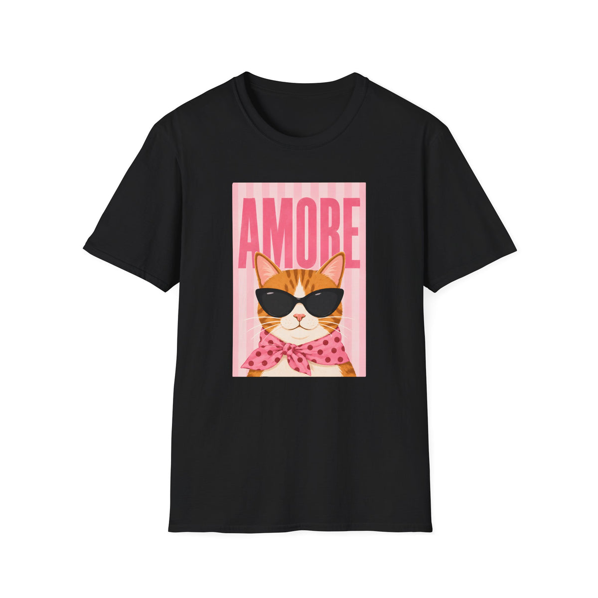 T-shirt Chat Amore rétro