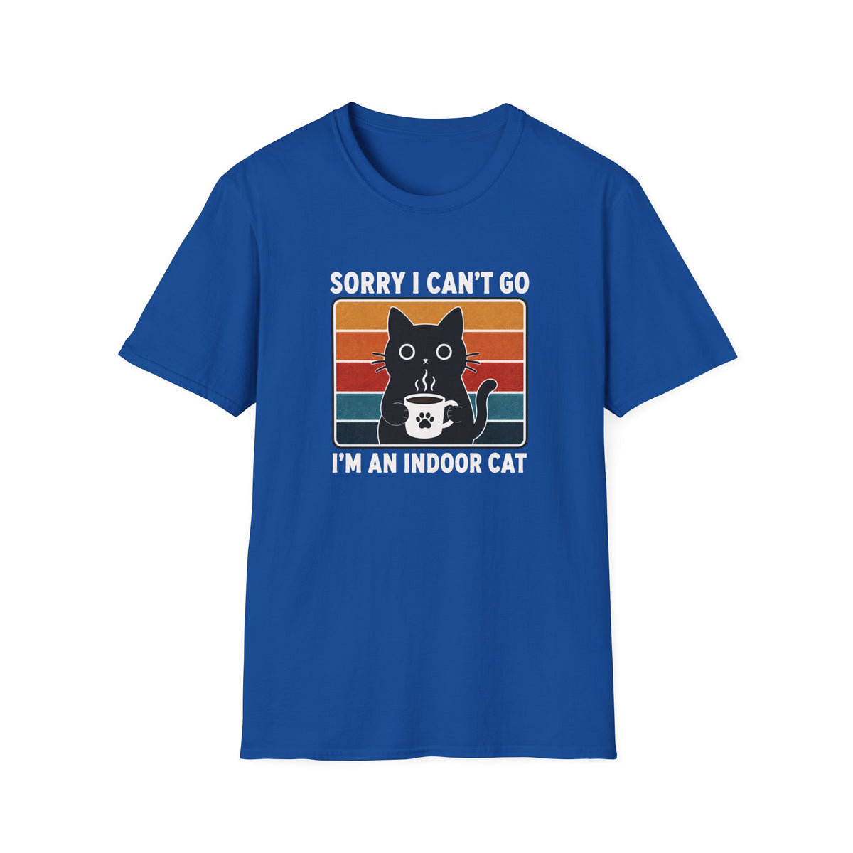 T-shirt Chat d’intérieur rétro 70s