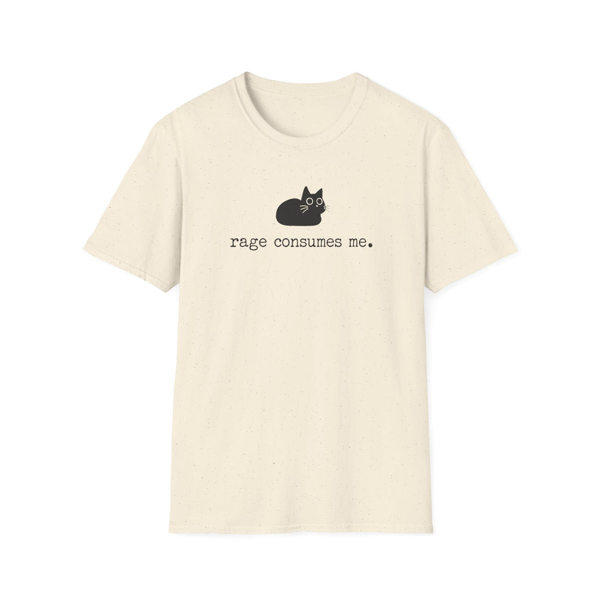 T-shirt Chat rage minimaliste