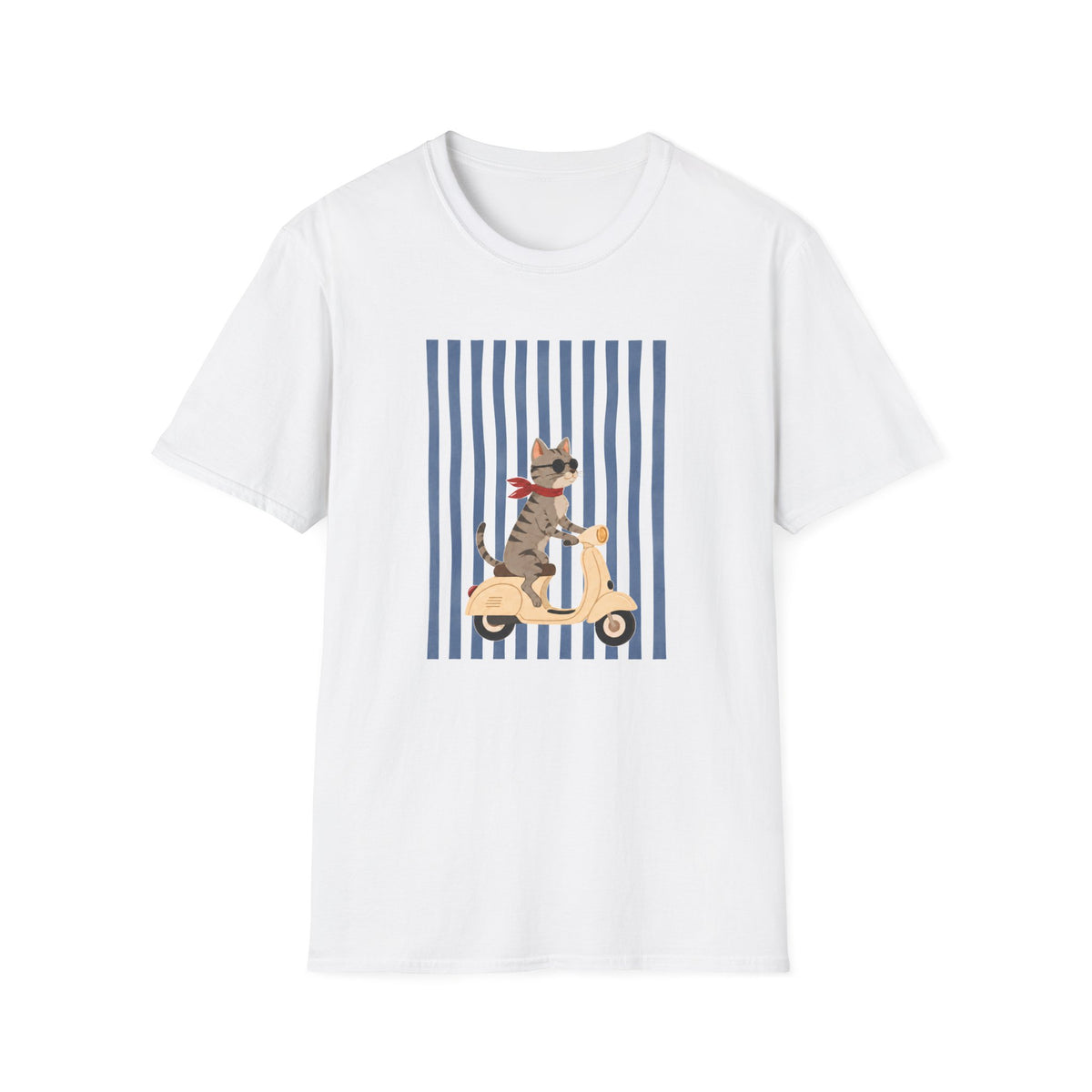 T-shirt chat Scooter Riviera