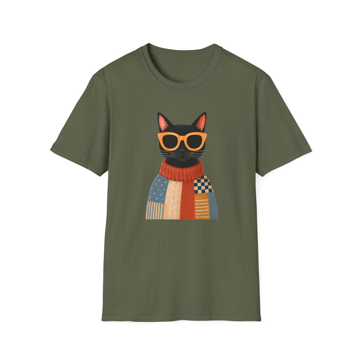 T-shirt Chat dandy rétro