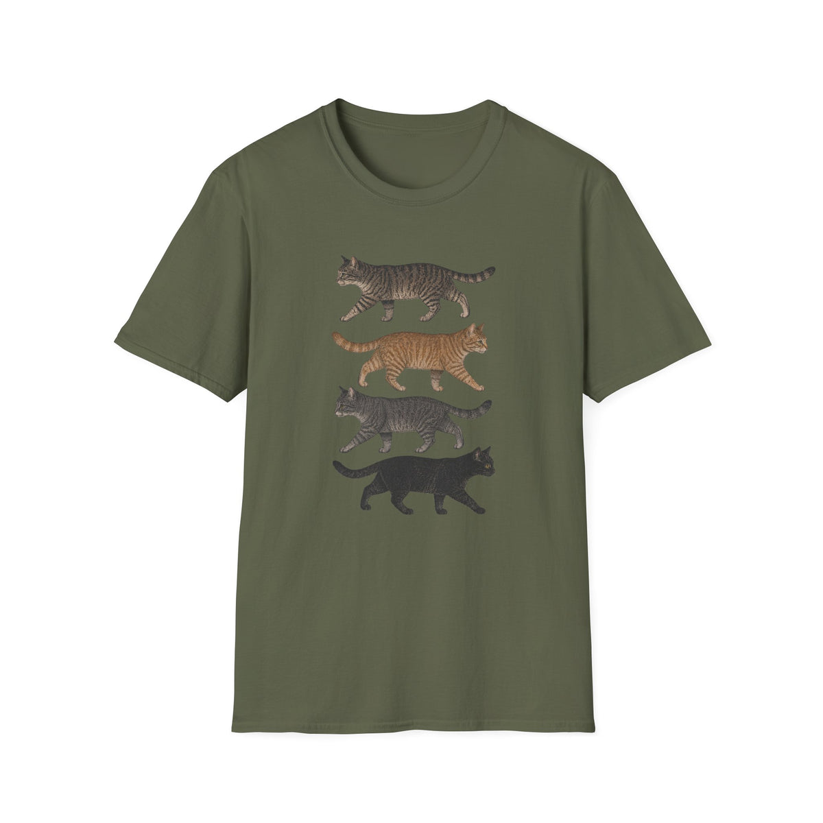 T-shirt Parade de chat vintage