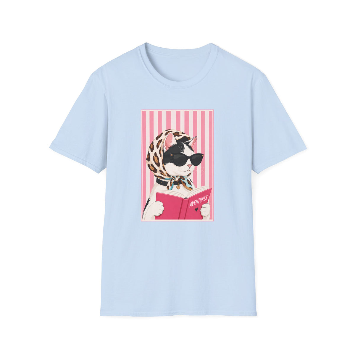 T-shirt Chat lectrice chic