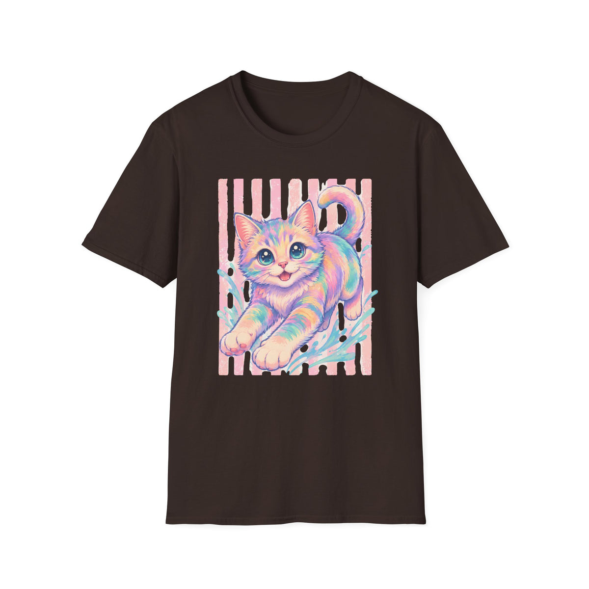 T-shirt Chaton pastel retro