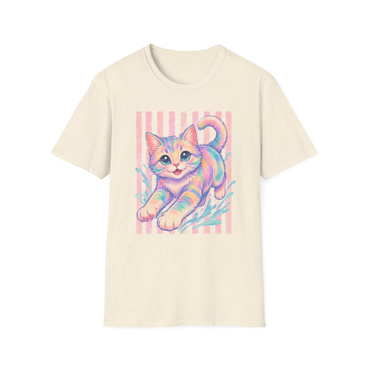 T-shirt Chaton pastel retro