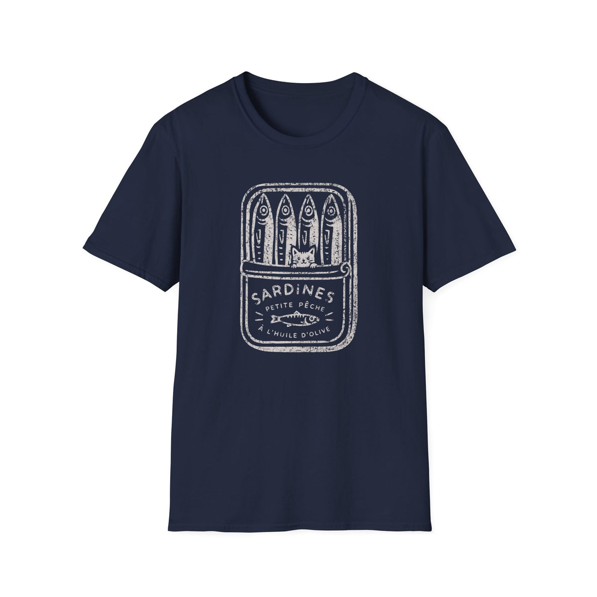 T-shirt Chats sardines vintage