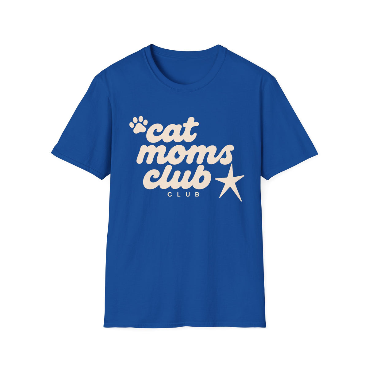 T-shirt Cat moms club groovy