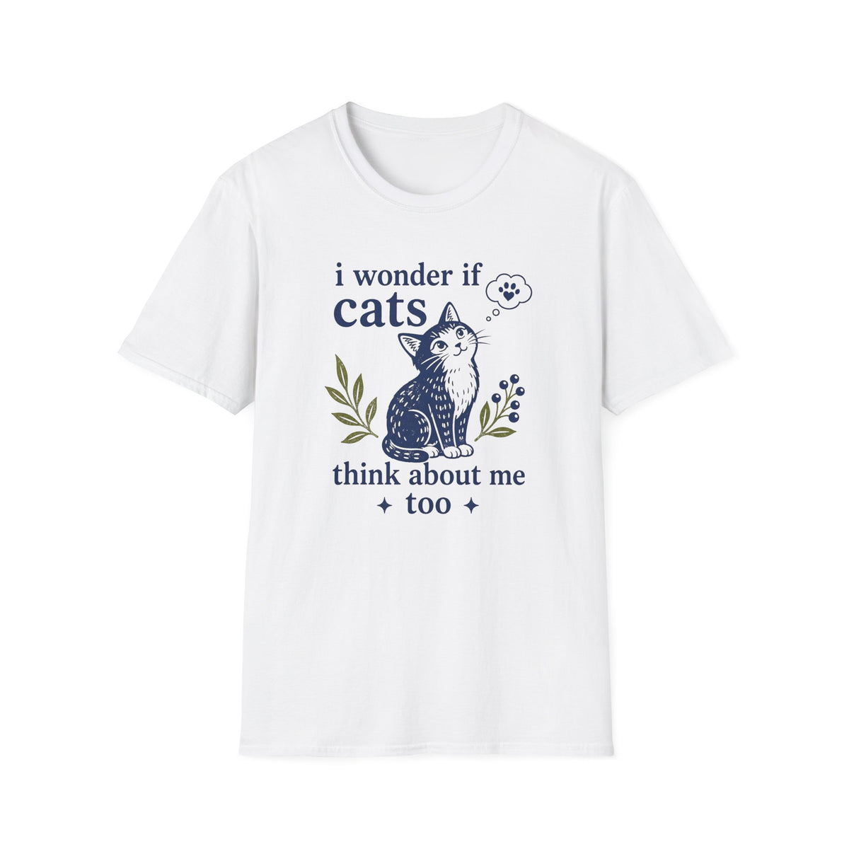 T-shirt Chat penseur vintage