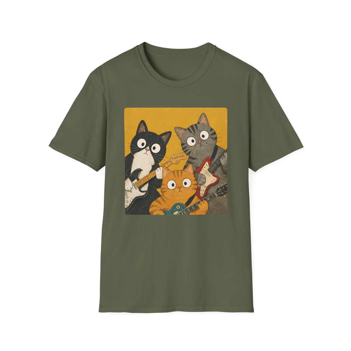 T-shirt Chats groupe de rock