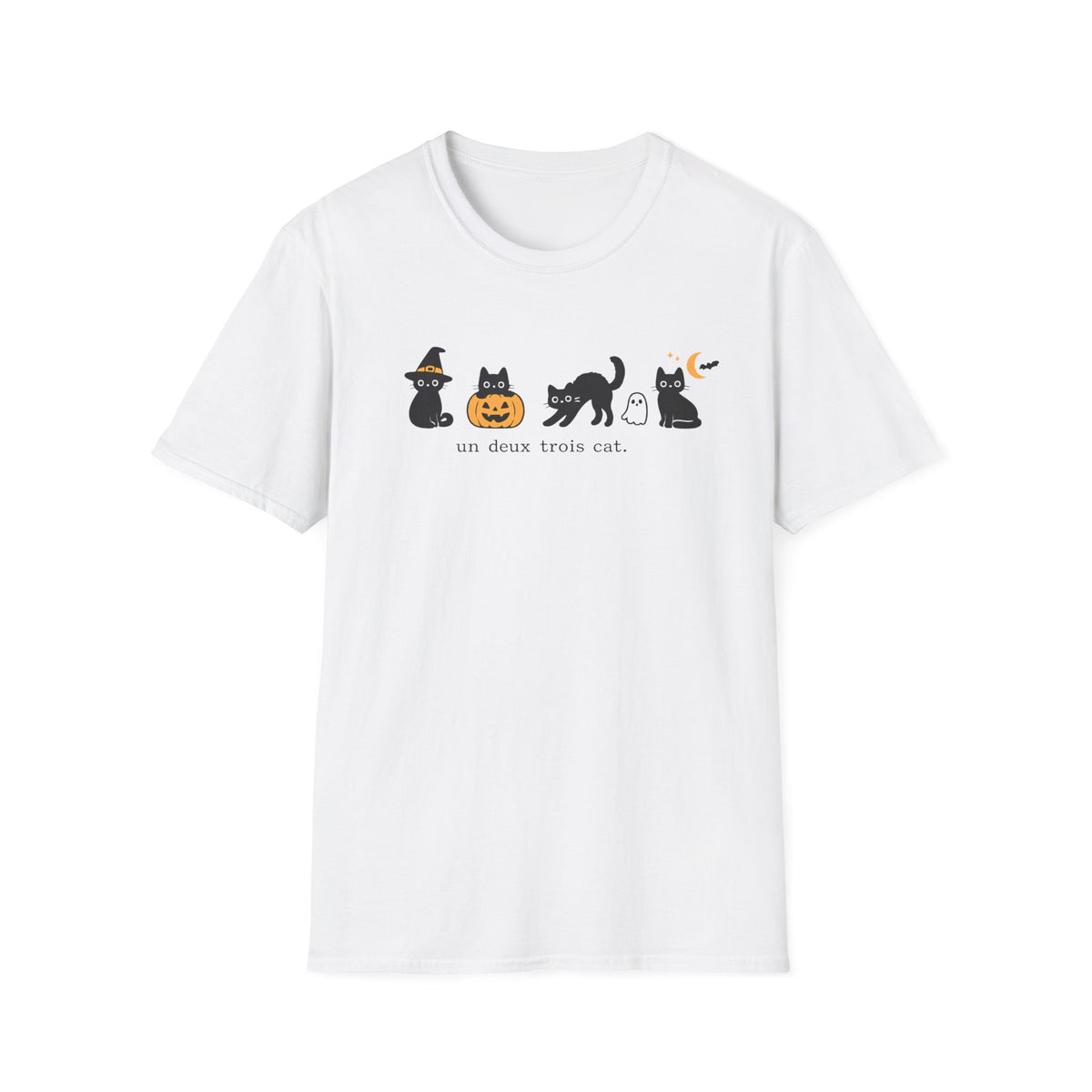 T-shirt Chats Halloween graphique