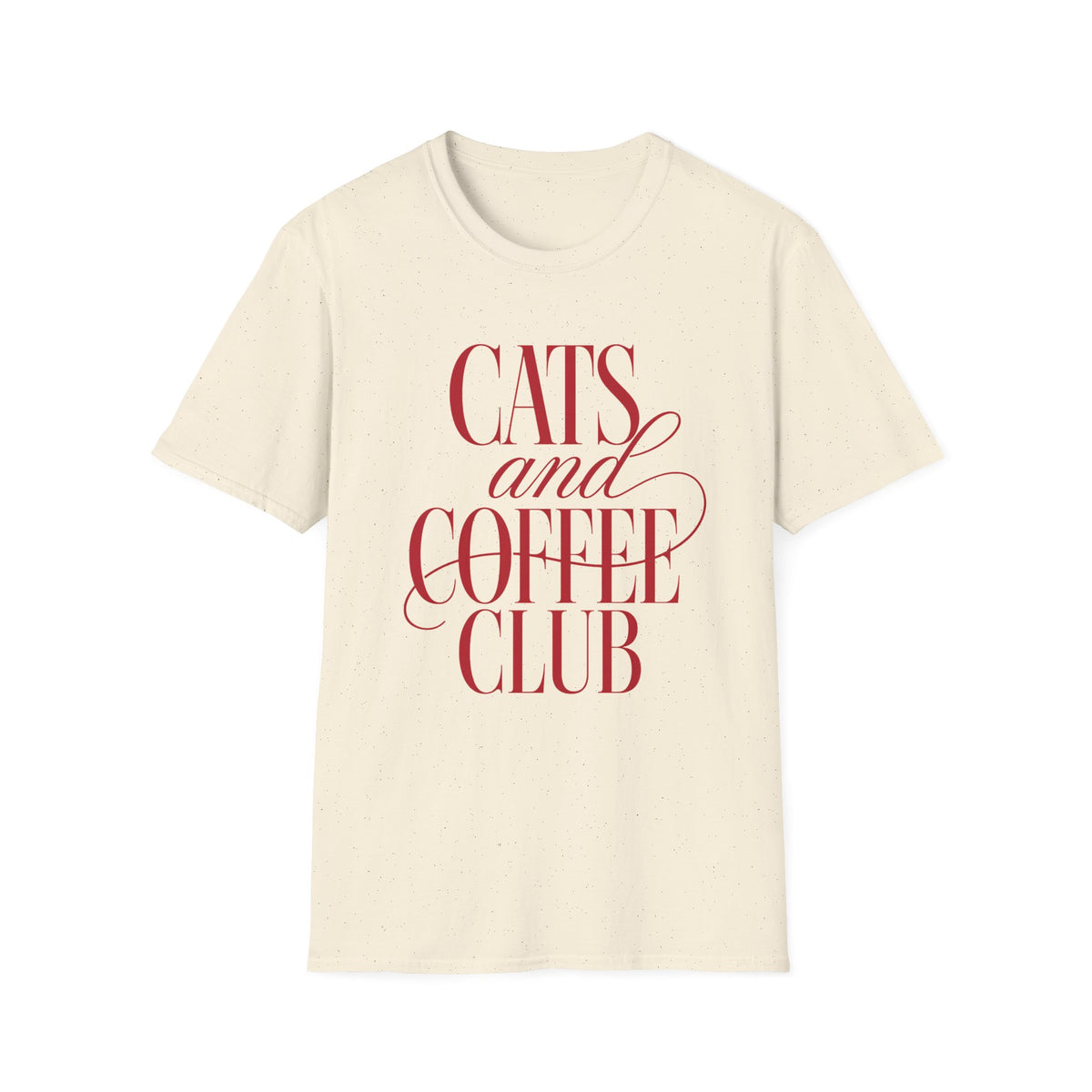 T-shirt Cats and Coffee Club rétro