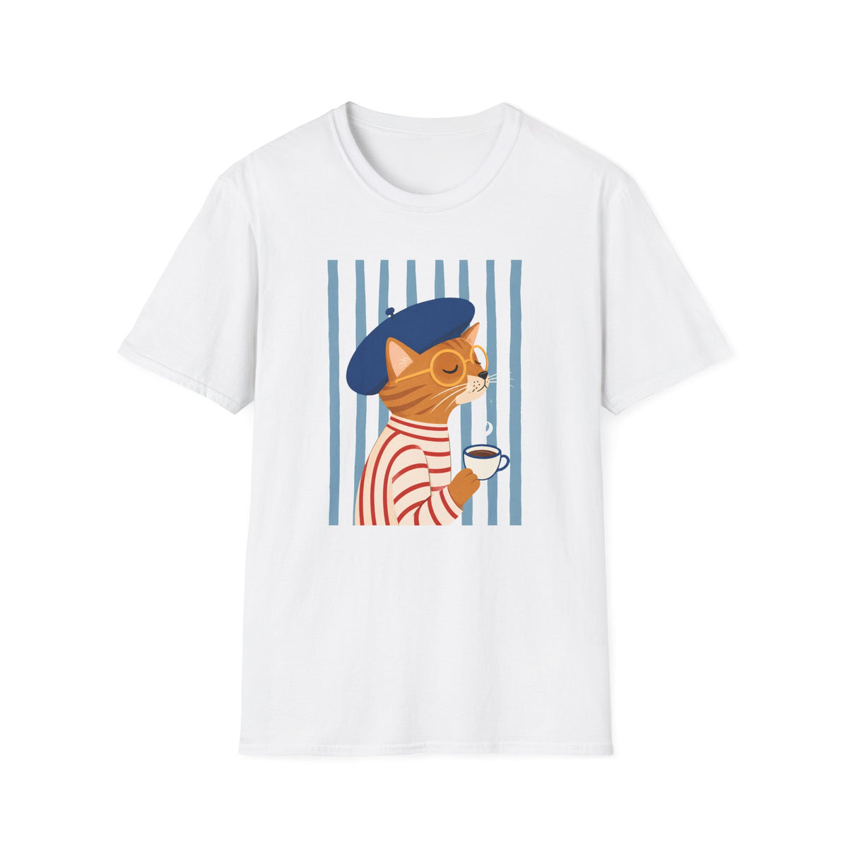 T-shirt Chat artiste parisien