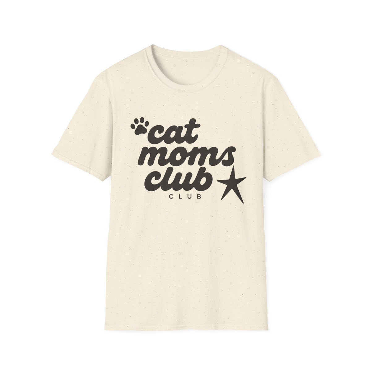 T-shirt Cat moms club groovy