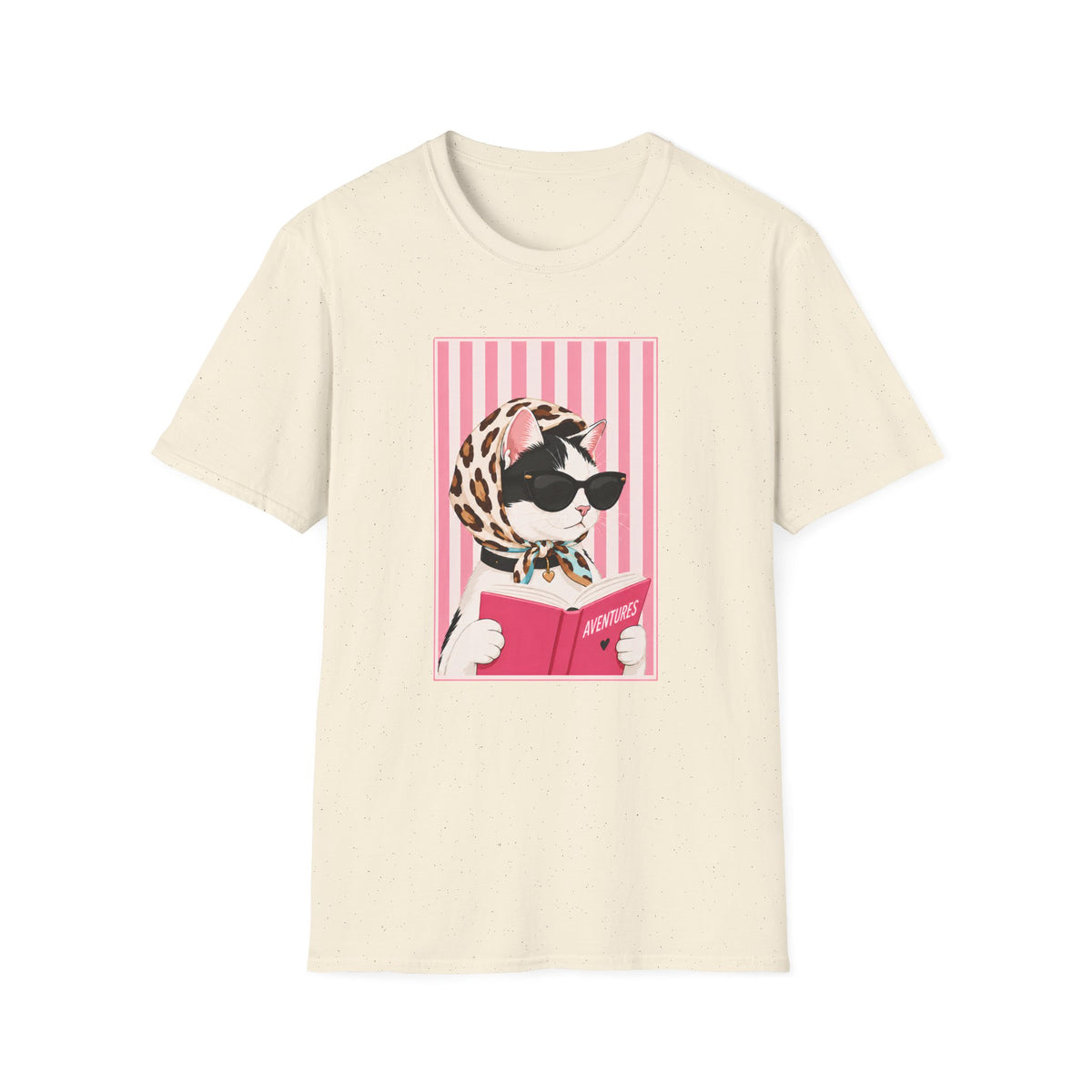 T-shirt Chat lectrice chic