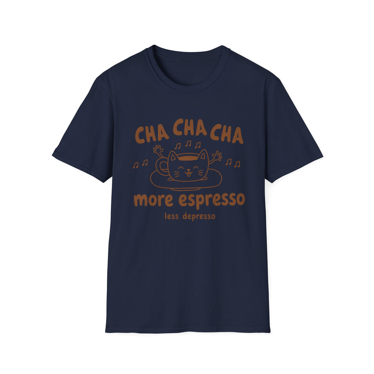 T-shirt Chat espresso
