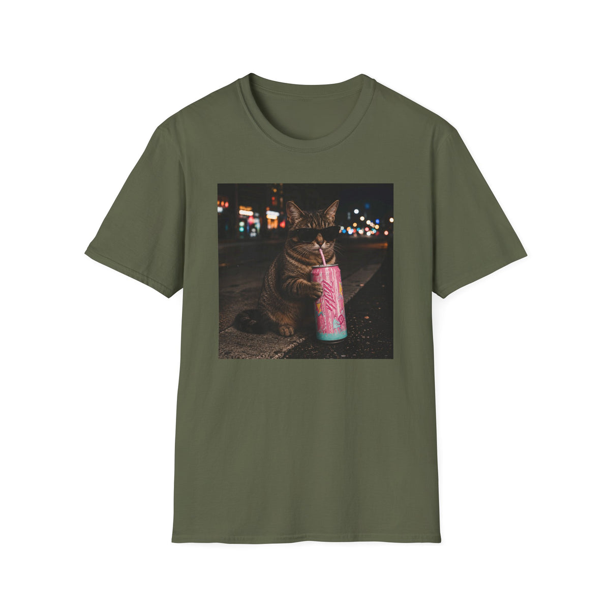 T-shirt Chat noctambule