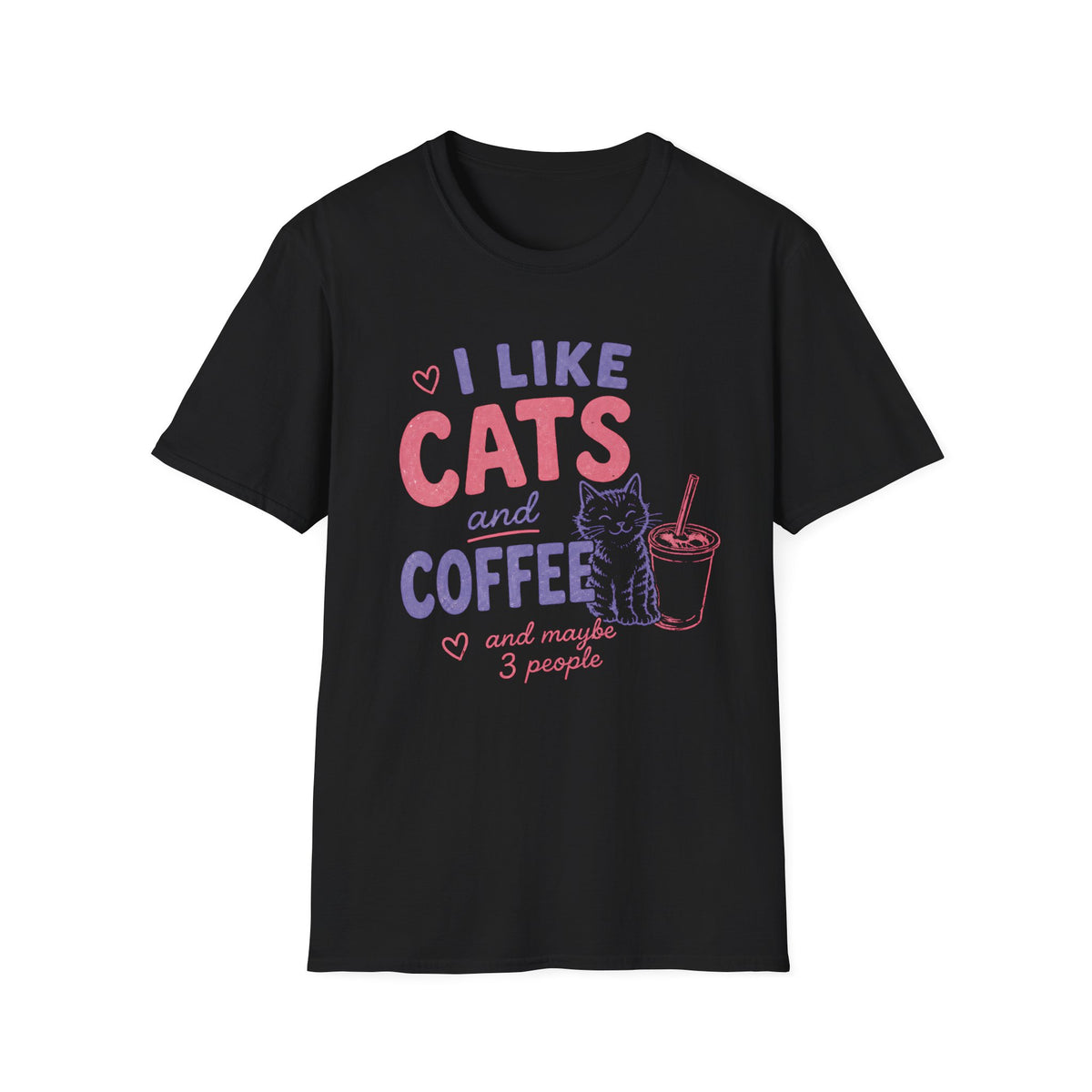 T-shirt Introverti chats & café