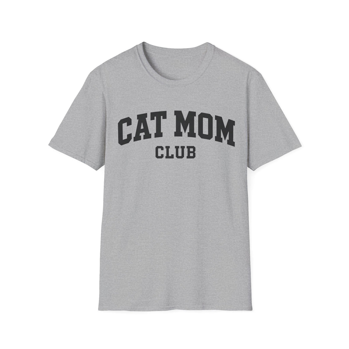 T-shirt Cat mom club varsity