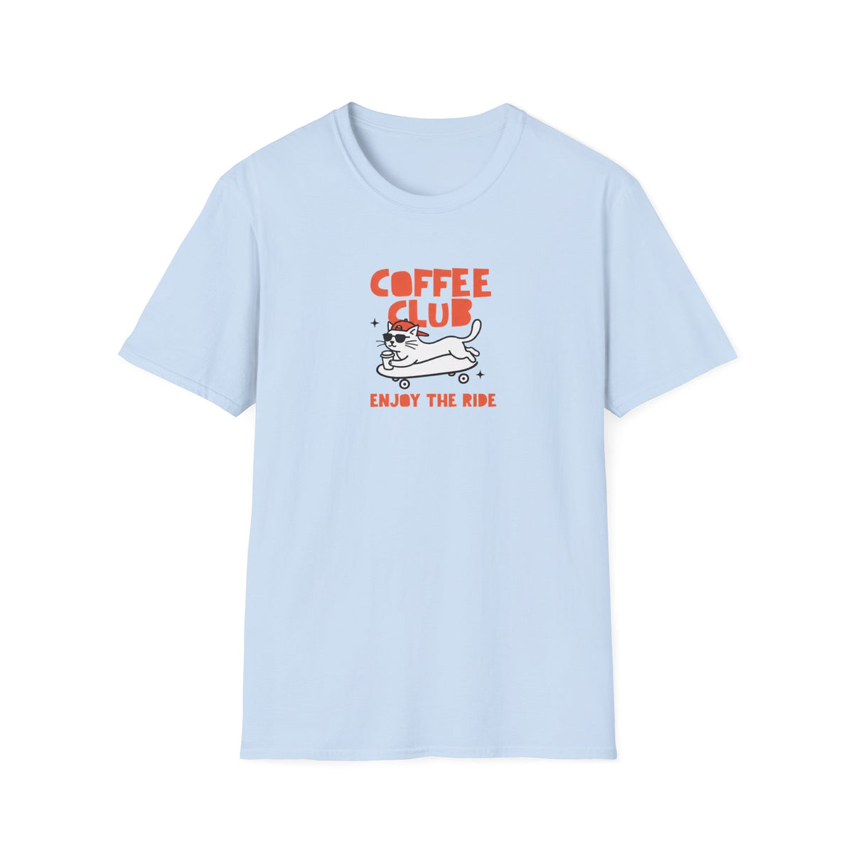 T-shirt Chat skateur Coffee Club