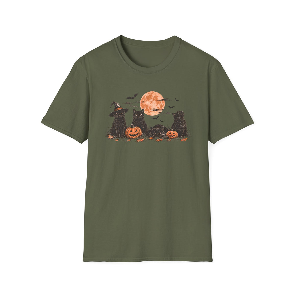 T-shirt Chats sorciers d’Halloween