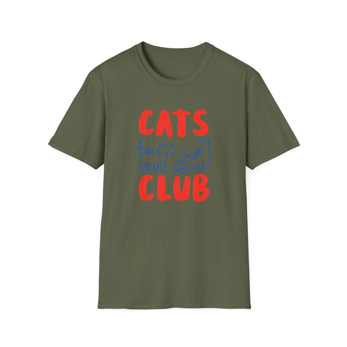 T-shirt Cats club rétro sportif