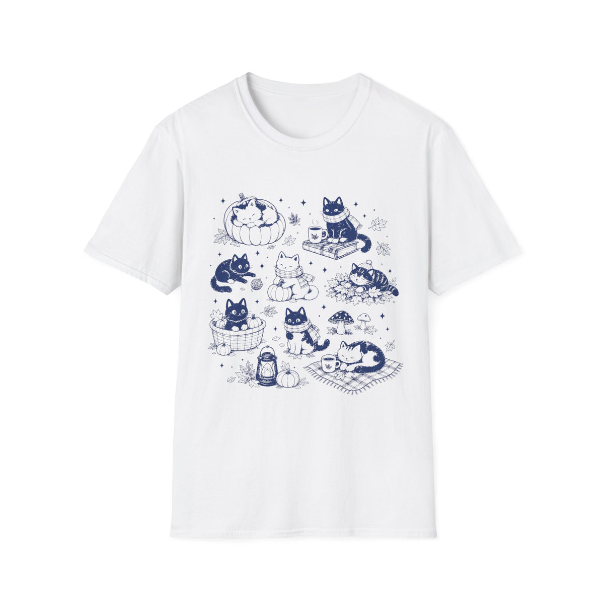 T-shirt Chats bleus
