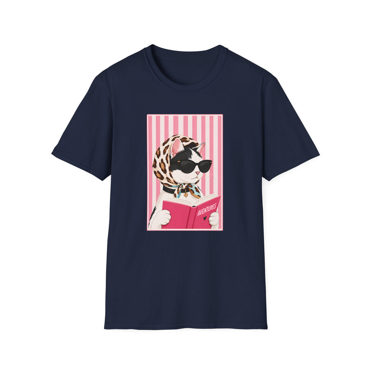 T-shirt Chat lectrice chic