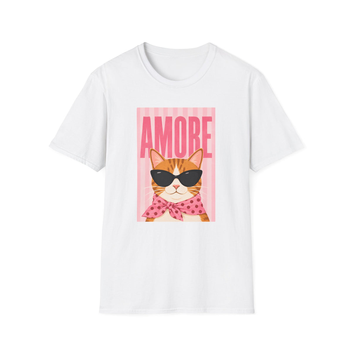 T-shirt Chat Amore rétro