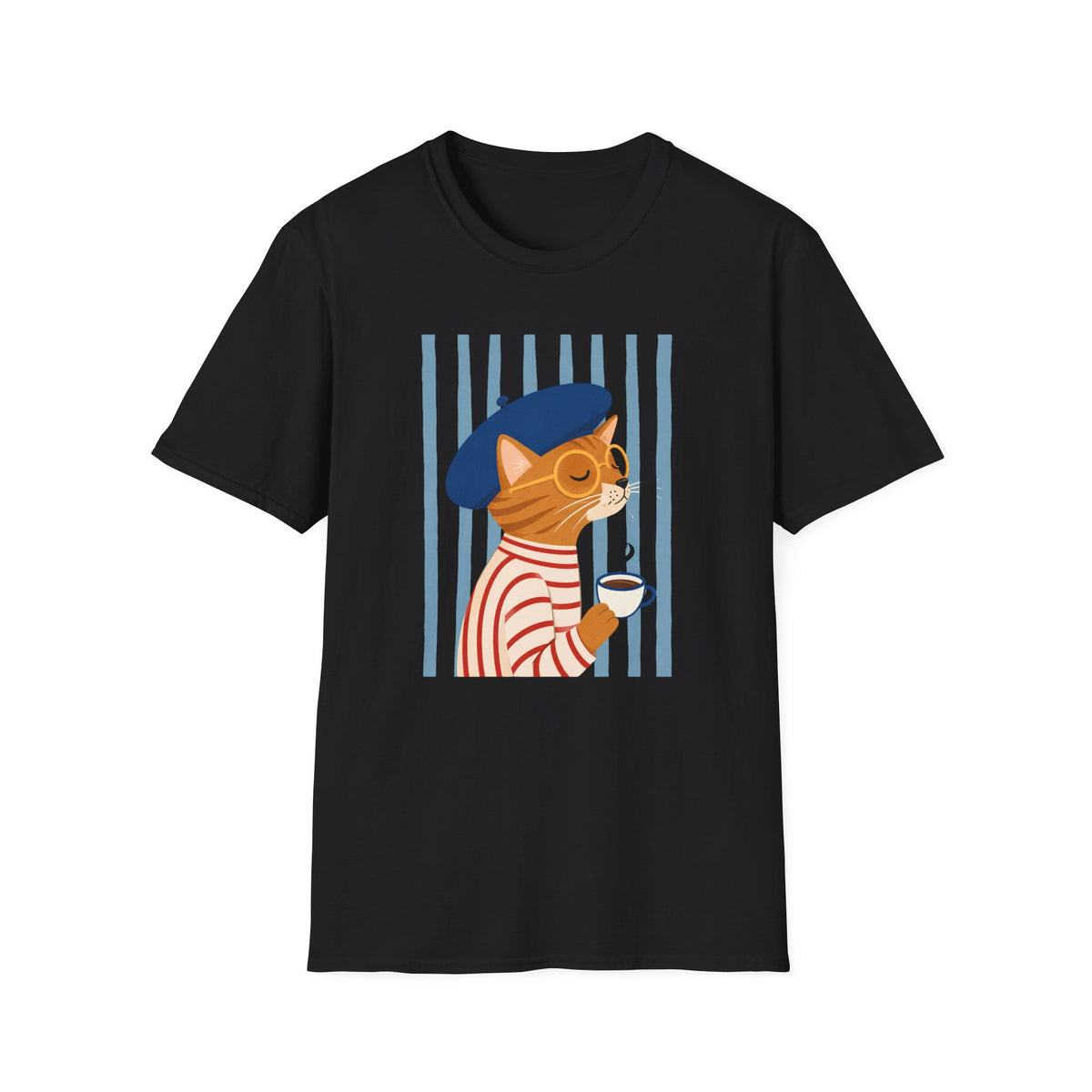 T-shirt Chat artiste parisien