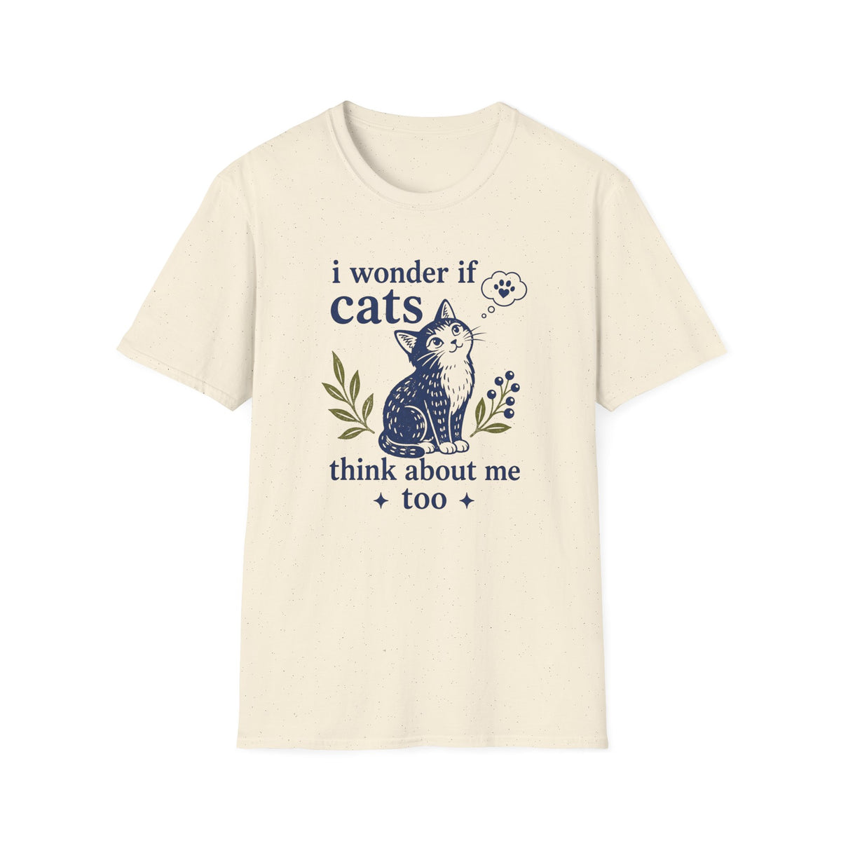 T-shirt Chat penseur vintage