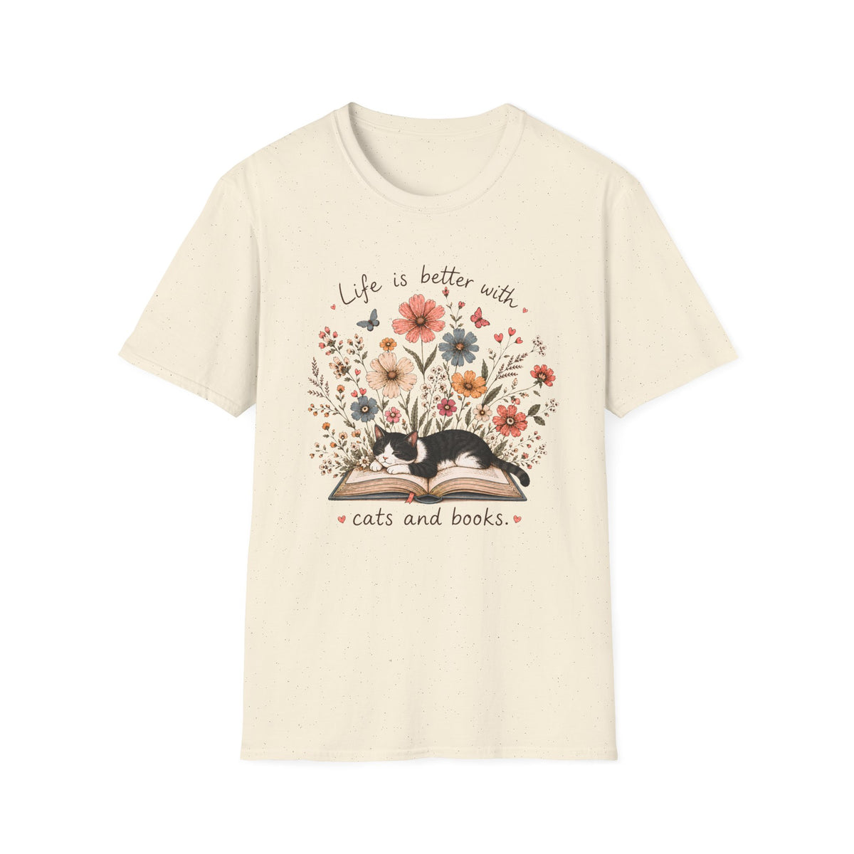 T-shirt Chats livres Floral