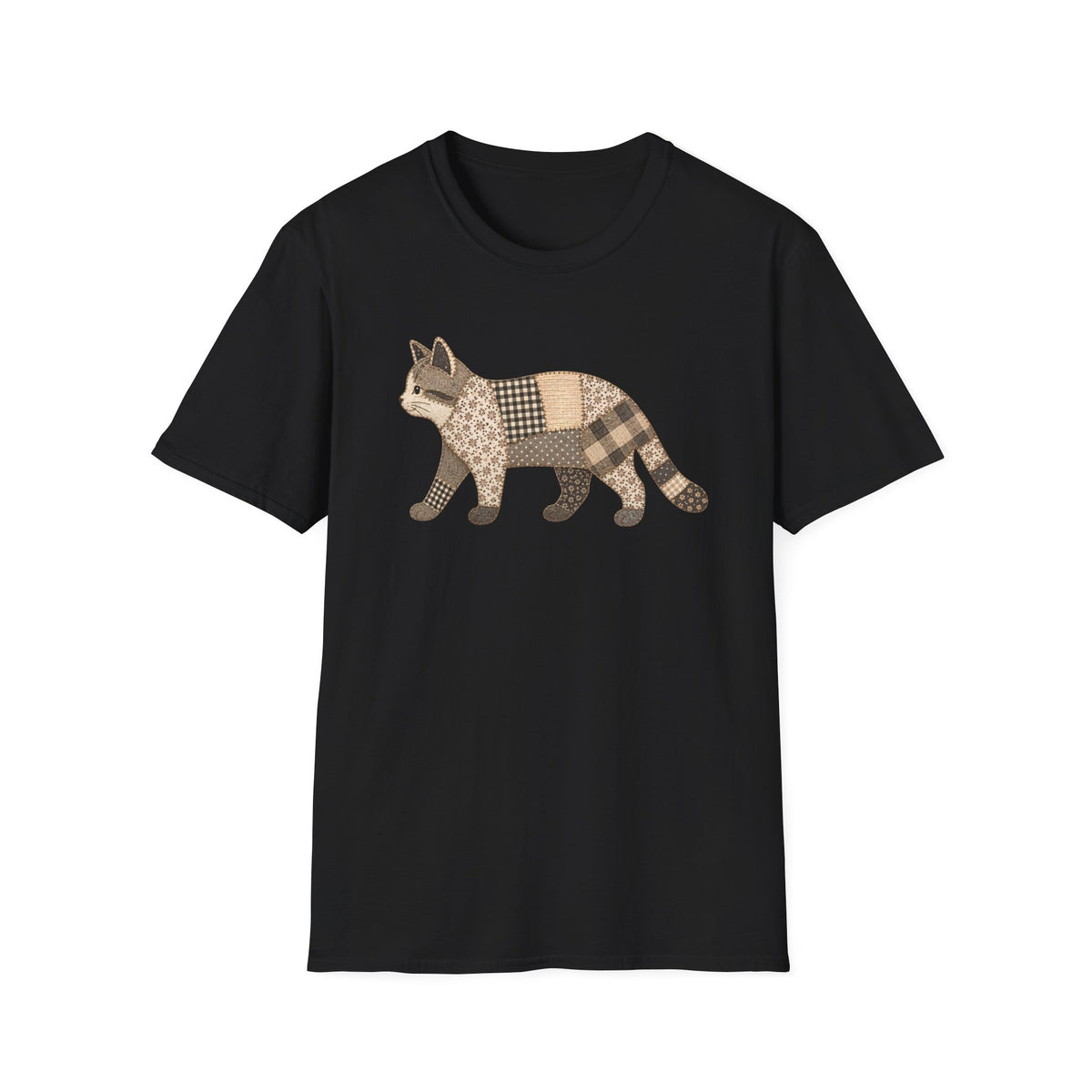 T-shirt Chat patchwork