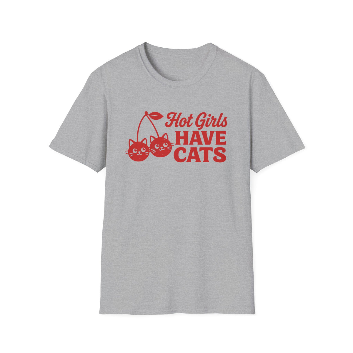 T-shirt Hot girls Have Cats