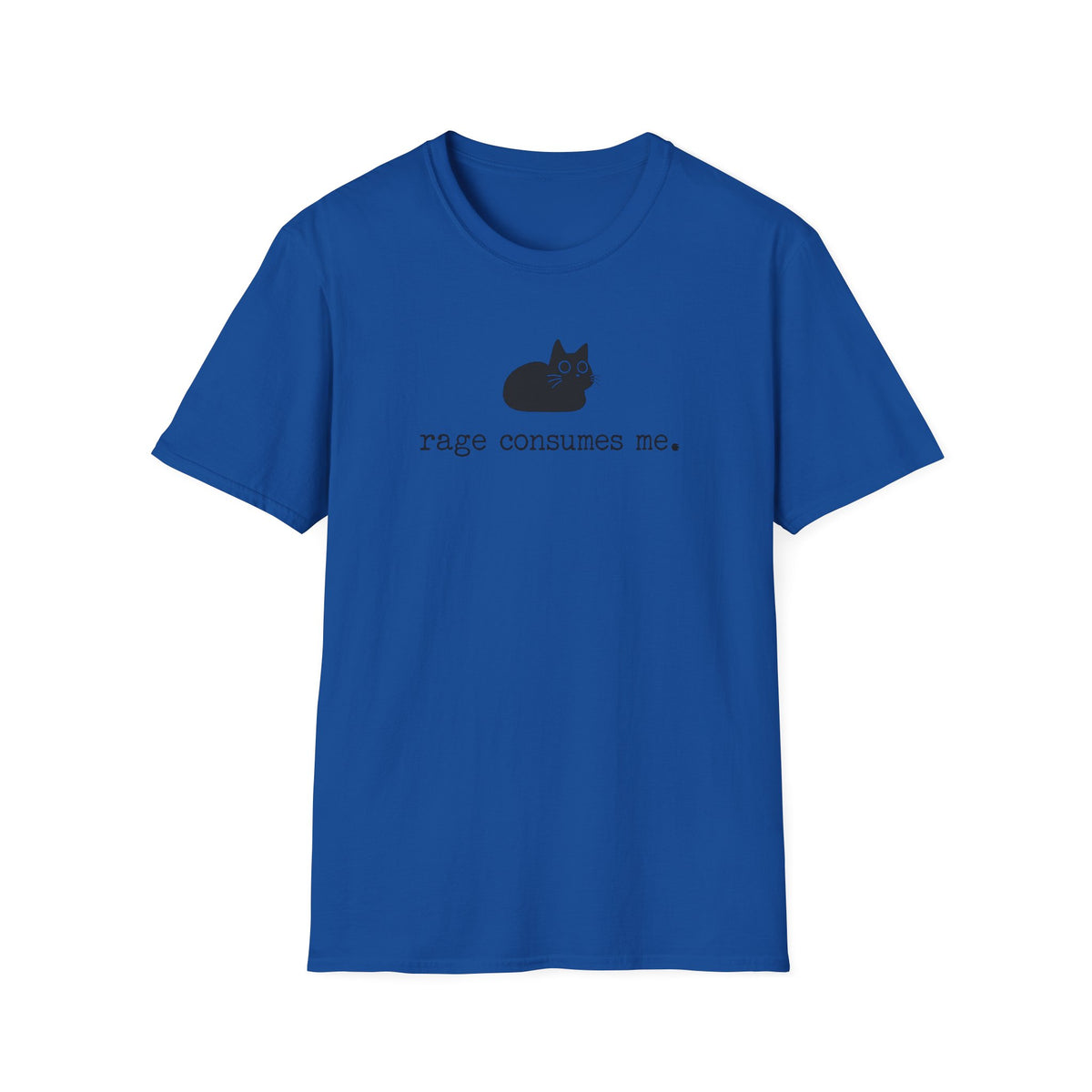 T-shirt Chat rage minimaliste