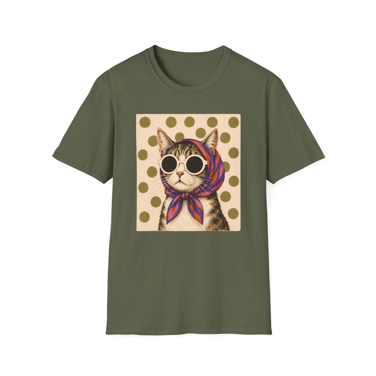 T-shirt Chat diva pop art