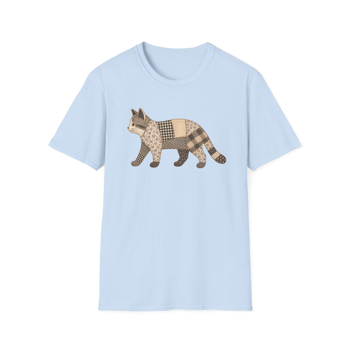 T-shirt Chat patchwork